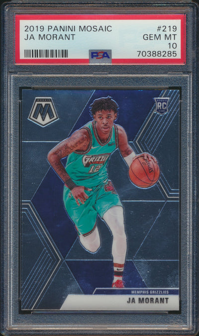 2019-20 Mosaic Ja Morant Base PSA 10