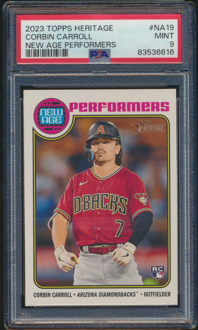 2023 Topps Heritage Corbin Carroll New Age Performers PSA 10