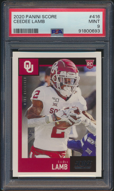 2020 Score CeeDee Lamb RC PSA 9