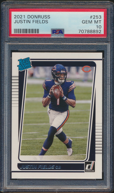 2021 Donruss Justin Fields RC PSA 10