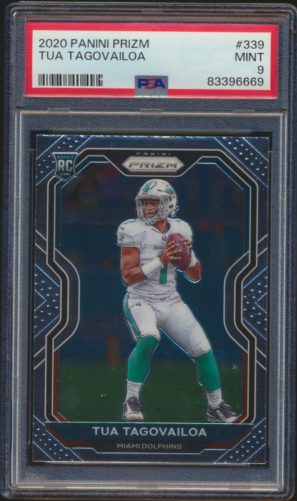 2020 Prizm Tua Tagovailoa RC PSA 9