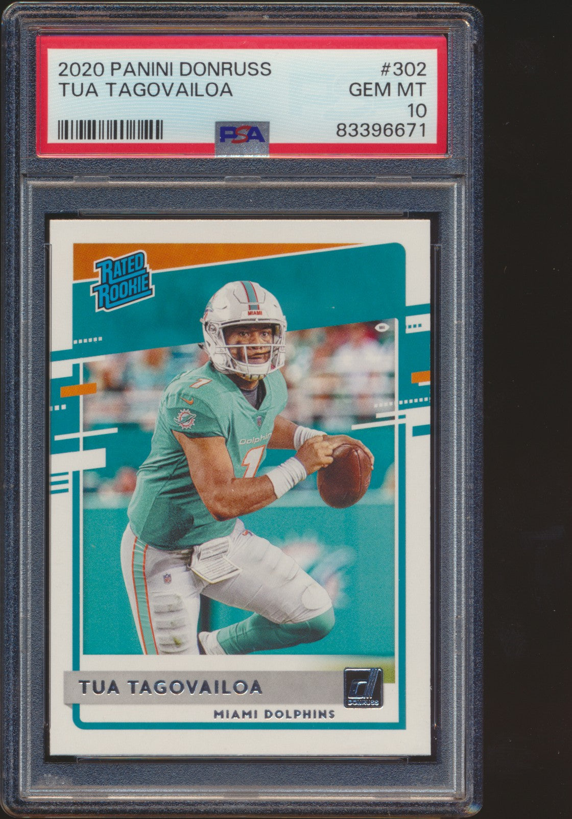 2020 Donruss Tua Tagovailoa RC PSA 10