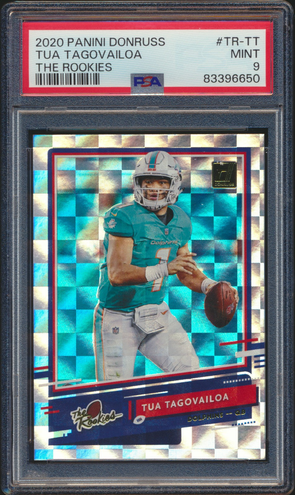 2020 Donruss The Rookies Tua Tagovailoa RC PSA 9