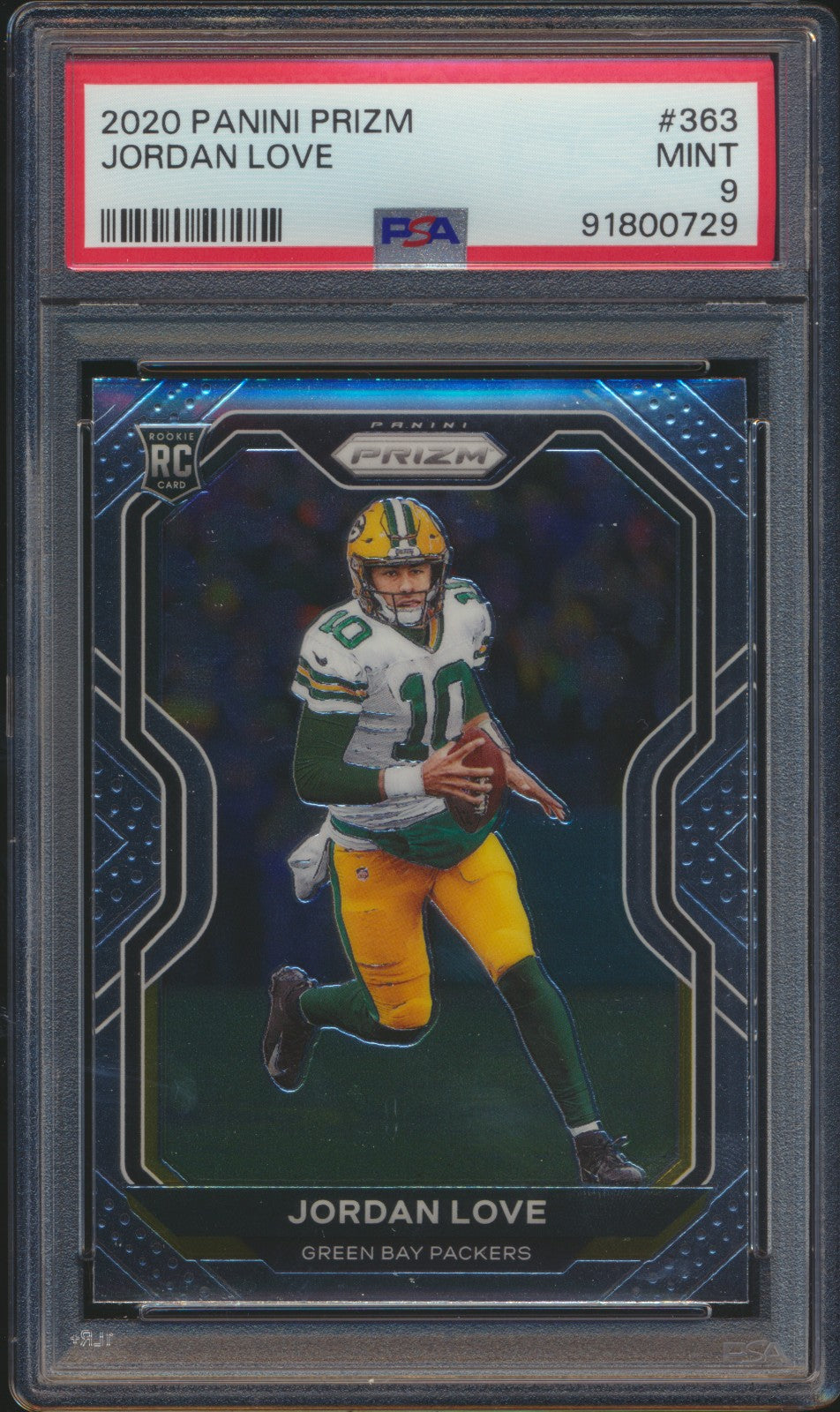2020 Panini Prizm Jordan Love PSA 9