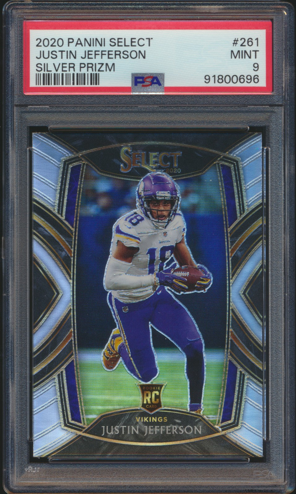 2020 Select Silver Prizm Justin Jefferson PSA 9