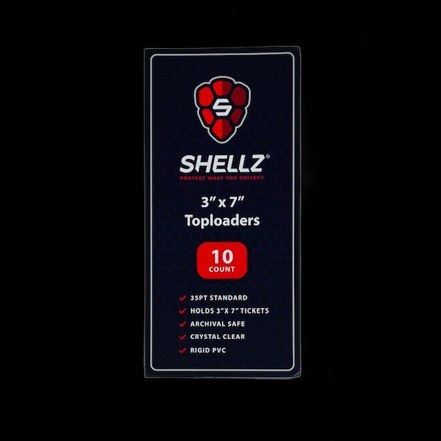 3"x7" Toploader Ticket/Currency - Blue Hint