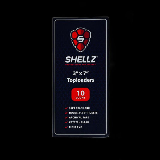 3"x7" Toploader Ticket/Currency - Blue Hint