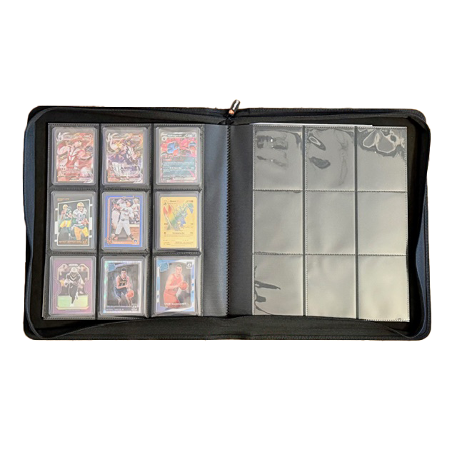 Toploader Binder 9-Pocket Pages - Black