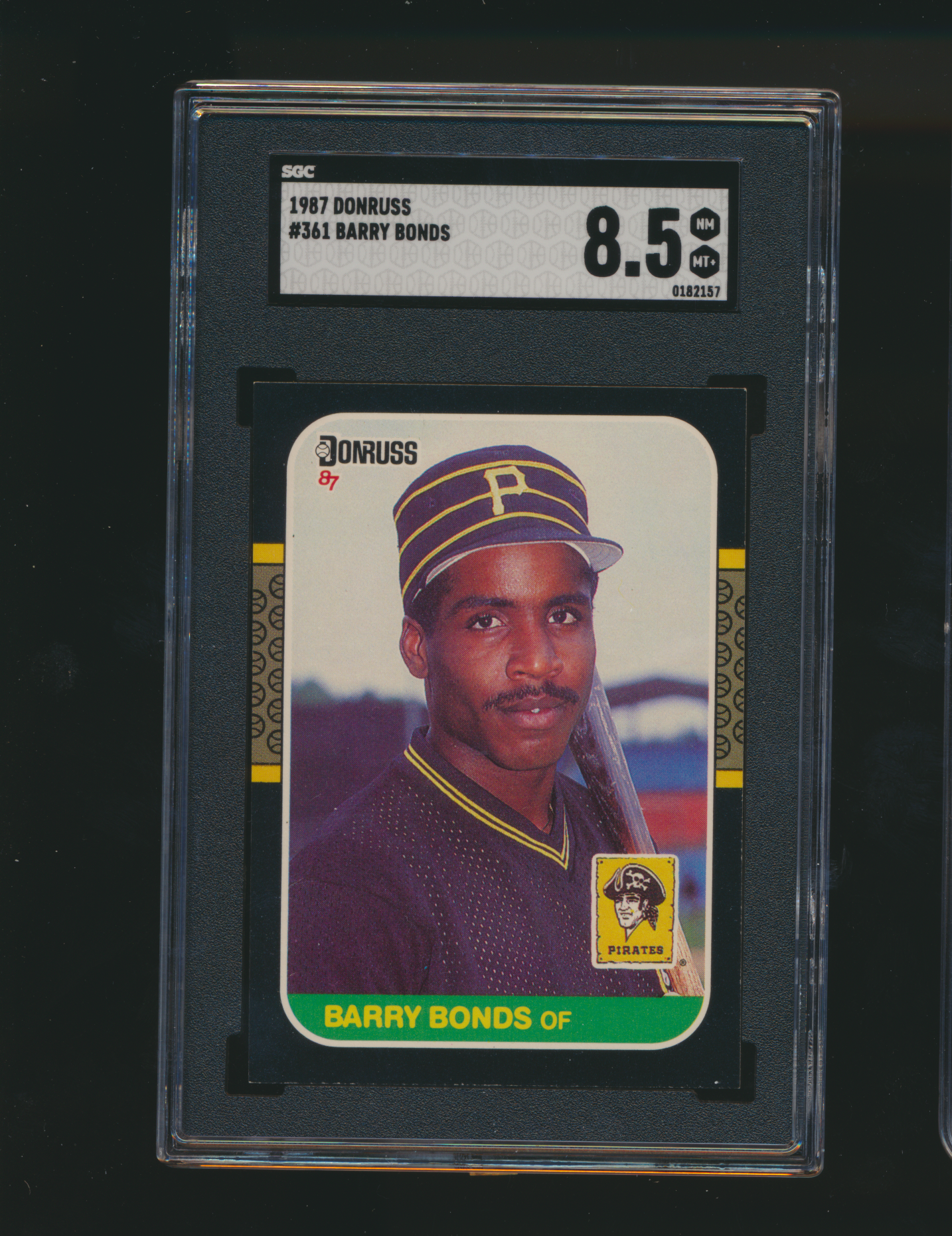 1987 Donruss Barry Bonds RC SGC 8.5
