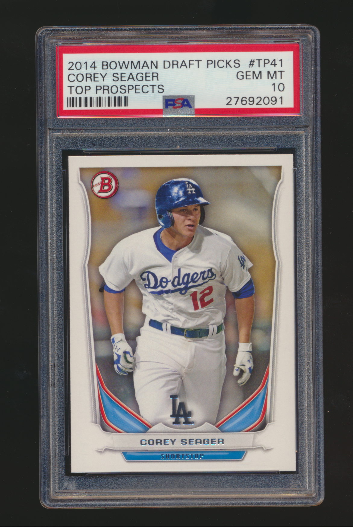 2014 Bowman Draft Picks Corey Seager Top Prospects RC PSA 10