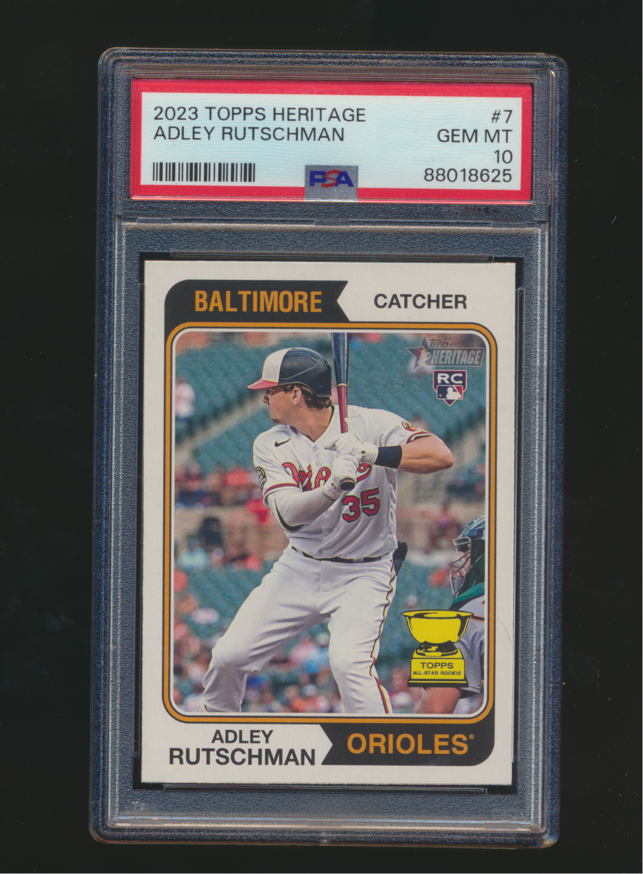 2023 Topps Heritage Adley Rutschman RC PSA 10
