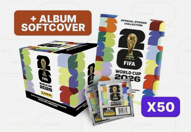FIFA World Cup 2026 PANINI Stickers - 50 packets + Softcover Album