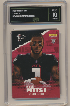 2021 Panini Instant Illustration Kyle Pitts RC GMA 10