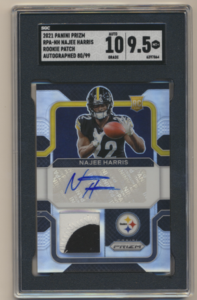 2020 Prizm RPA Najee Harris Auto /99 RC SGC 9.5 Auto 10