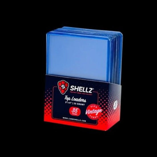 Premium Toploader Vintage 35PT - Holds 2-5/8" x 3-3/4" CardVintage 35PT premium toploaders with Blue Hint for UV protection. Perfect for oversized vintage cards like 1956 Topps or 1989 Bowman. Fits 2-5/8" x 3-3/4" cards$4.49