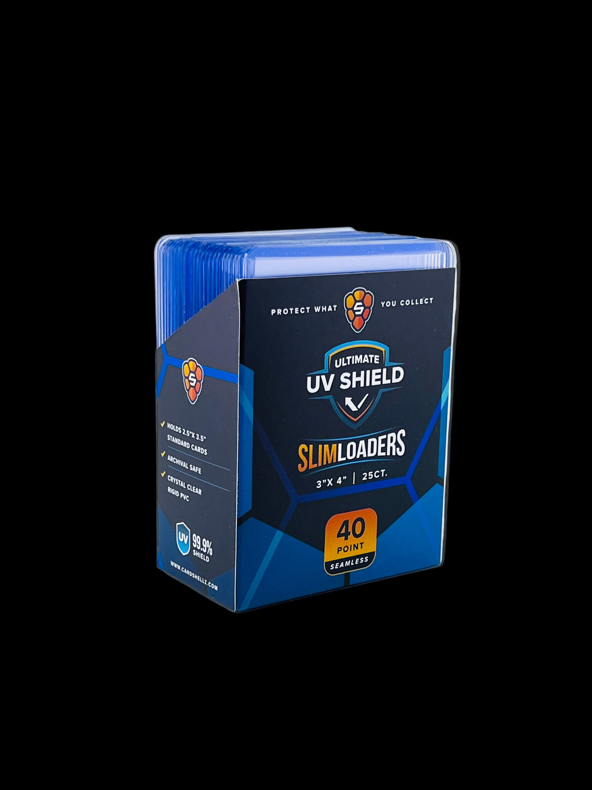 shellz card sleeves Magnetic Holder 35PT With Easy Glide Notched Sleeve BurlsSports save 30% Buy 100 Card Shellz Easy Glide Thick