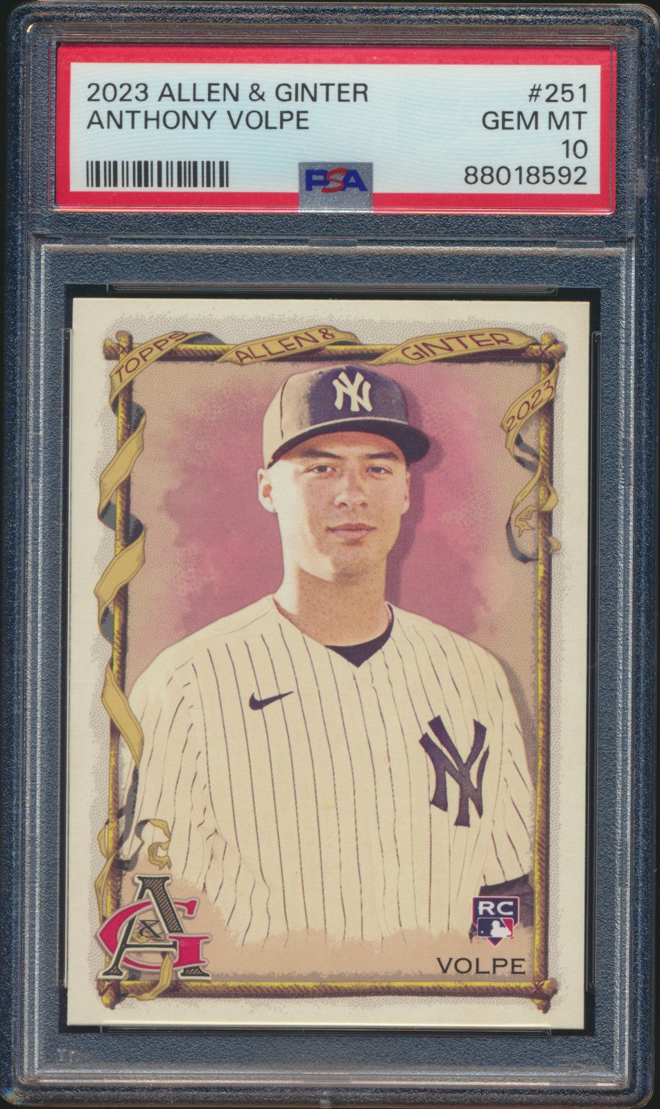 2023 Allen & Ginter Anthony Volpe PSA 10