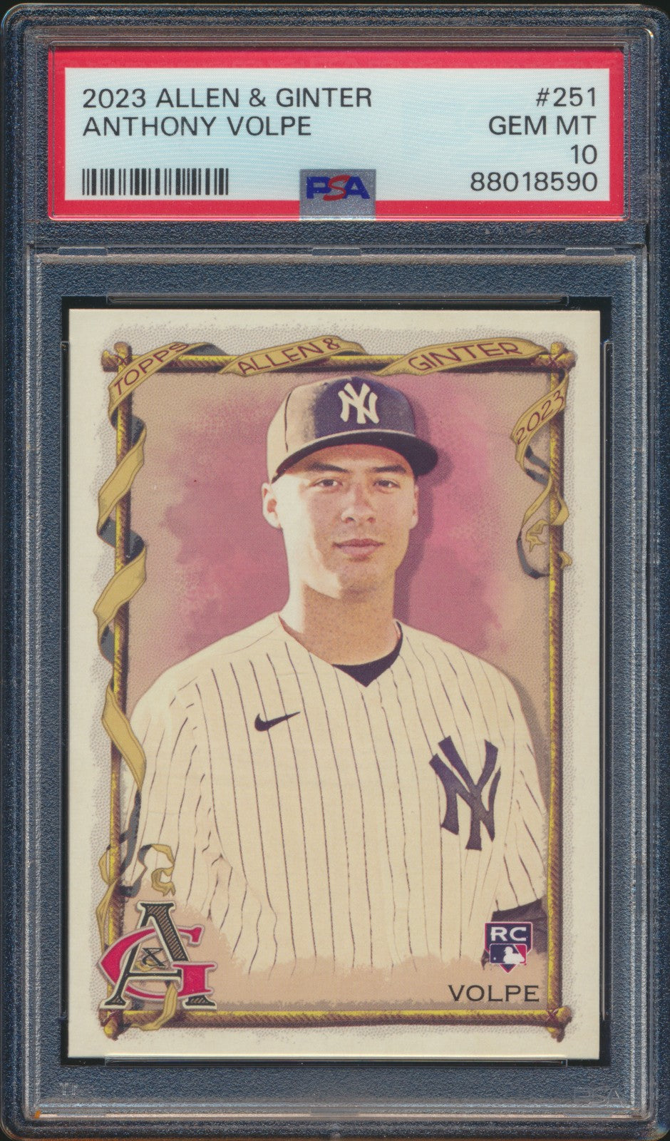 2023 Allen & Ginter Anthony Volpe PSA 10