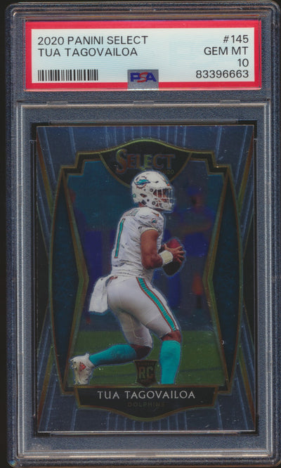 2020 Panini Select Tua Tagovailoa RC PSA 10