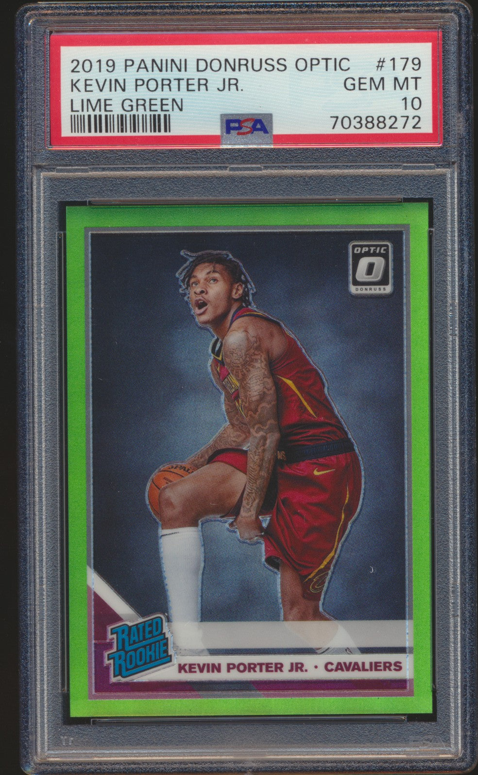 2019-20 Optic LIME GREEN /149 Kevin Porter Jr PSA 10