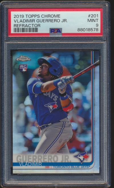 2019 Topps Chrome Refractor Vladimir Guerrero Jr RC PSA 9