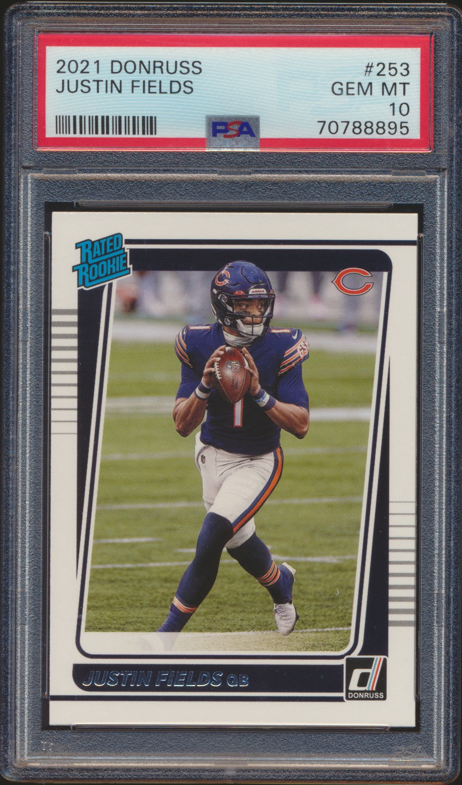 2021 Donruss Justin Fields RC PSA 10