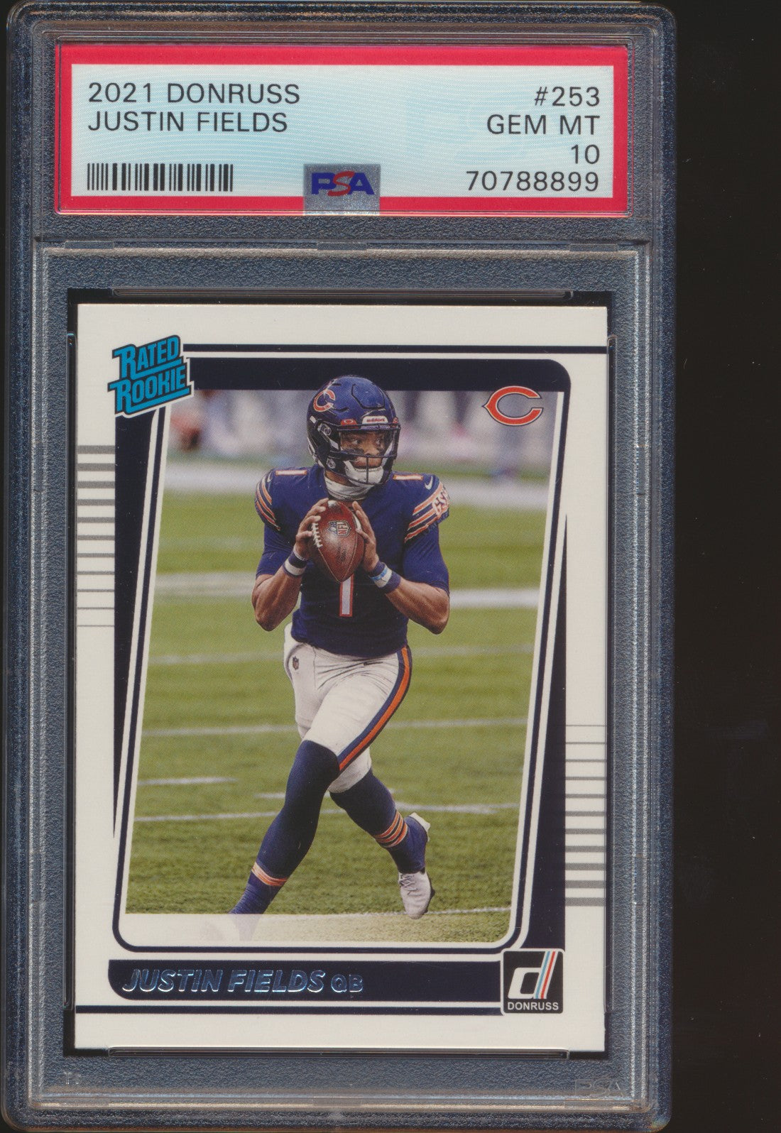 2021 Donruss Justin Fields RC PSA 10
