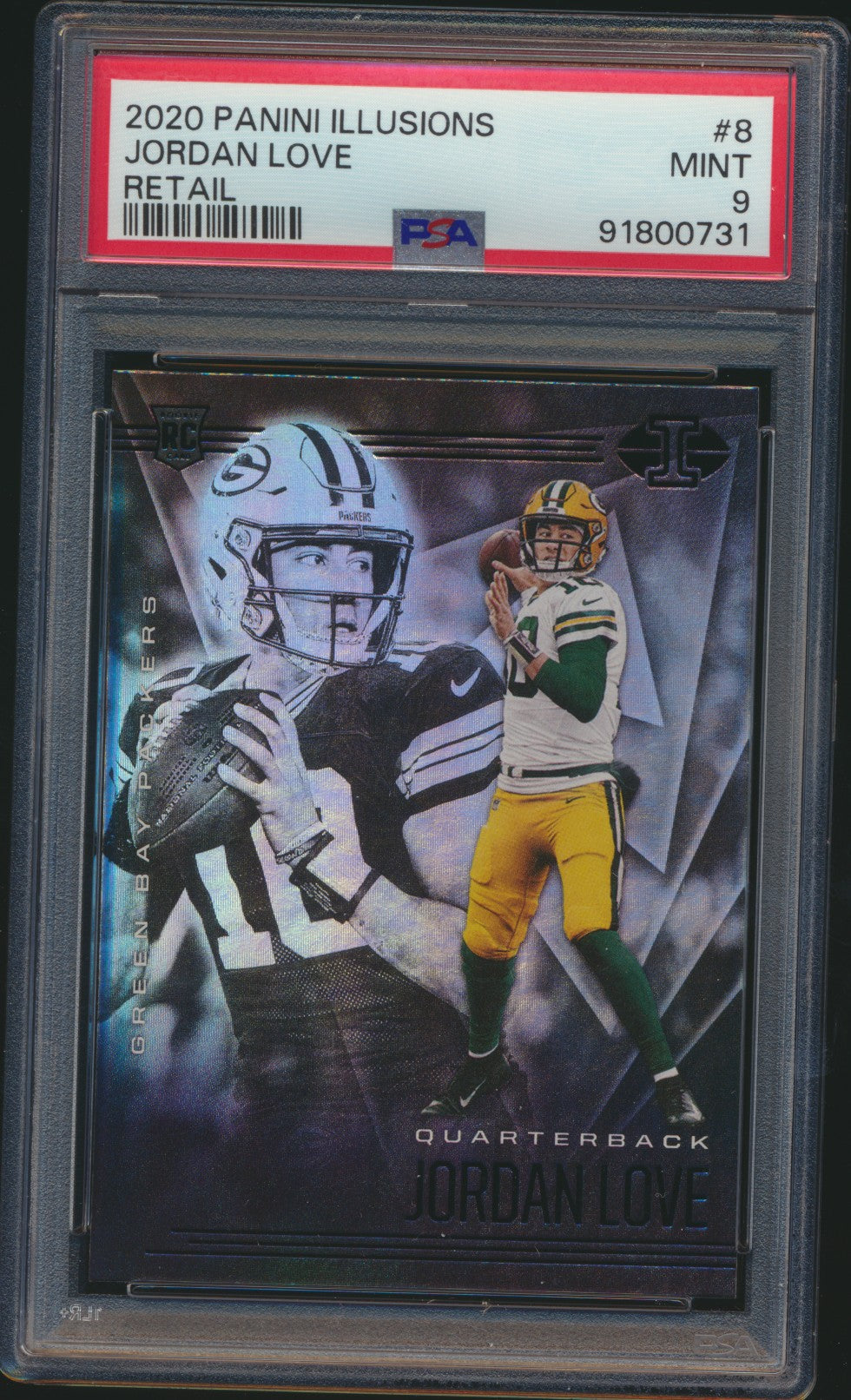 2020 Illusions Retail Jordan Love PSA 9
