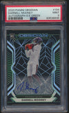 2020 Obsidian Electric Etch Green Autograph Darnell Mooney PSA 9