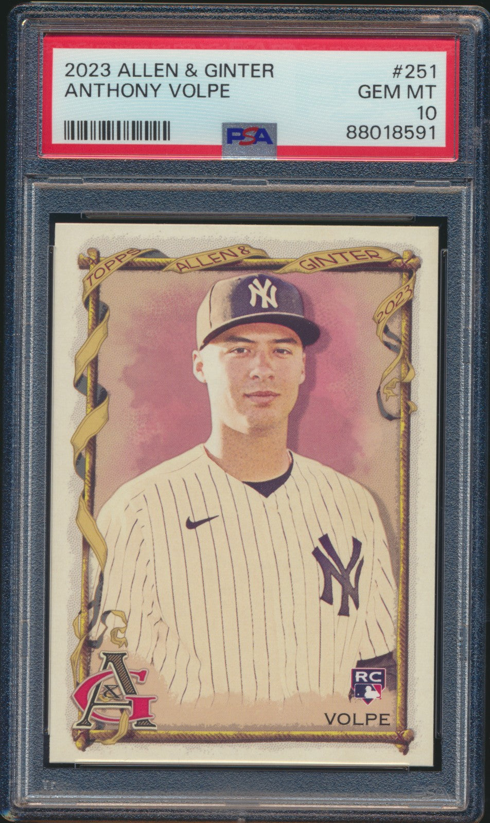2023 Allen & Ginter Anthony Volpe PSA 10