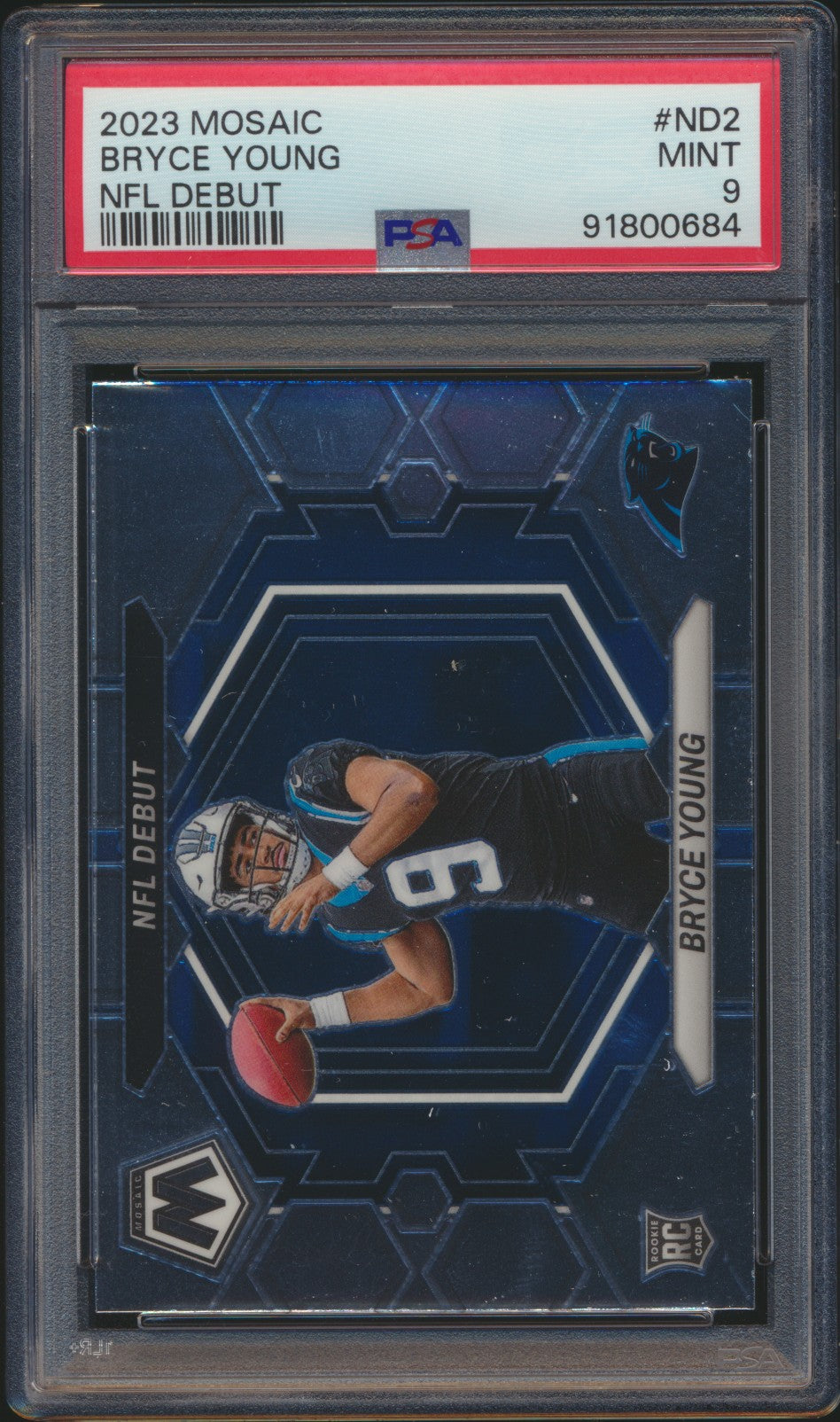 2023 Mosaic Bryce Young NFL Debut RC PSA 9