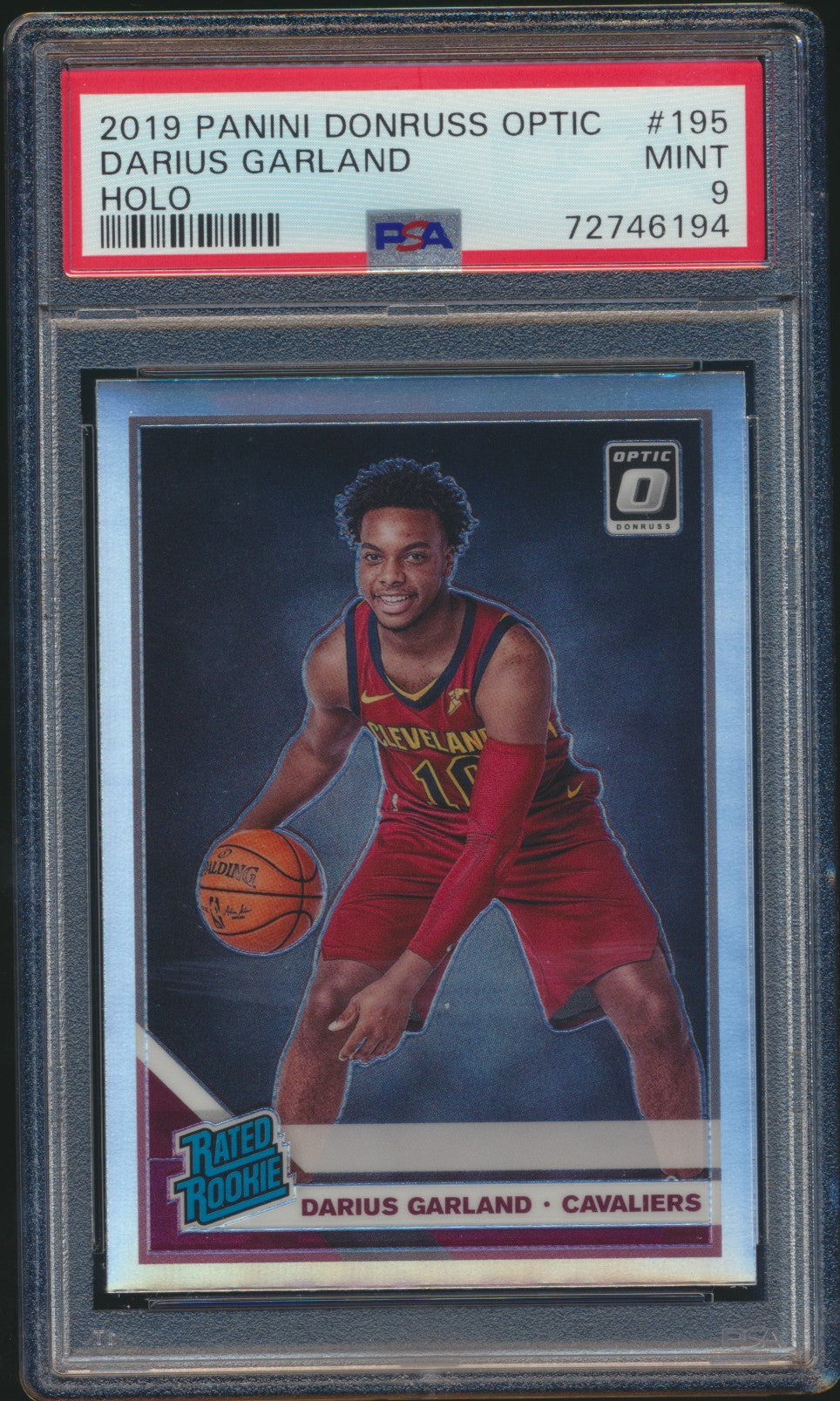 2019-20 Optic Holo Darius Garland RC PSA 9