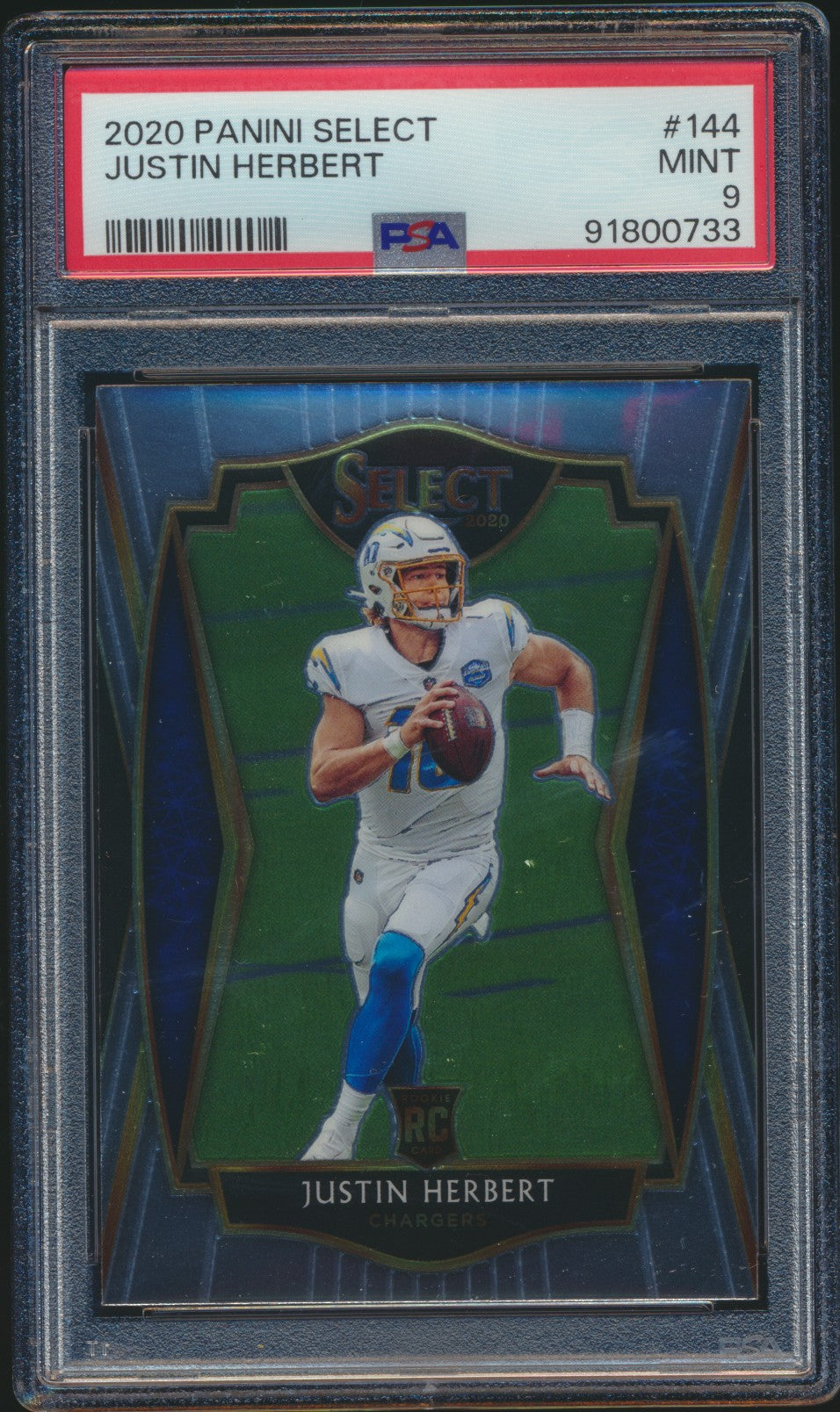 2020 Panini Select Just Herbert RC PSA 9