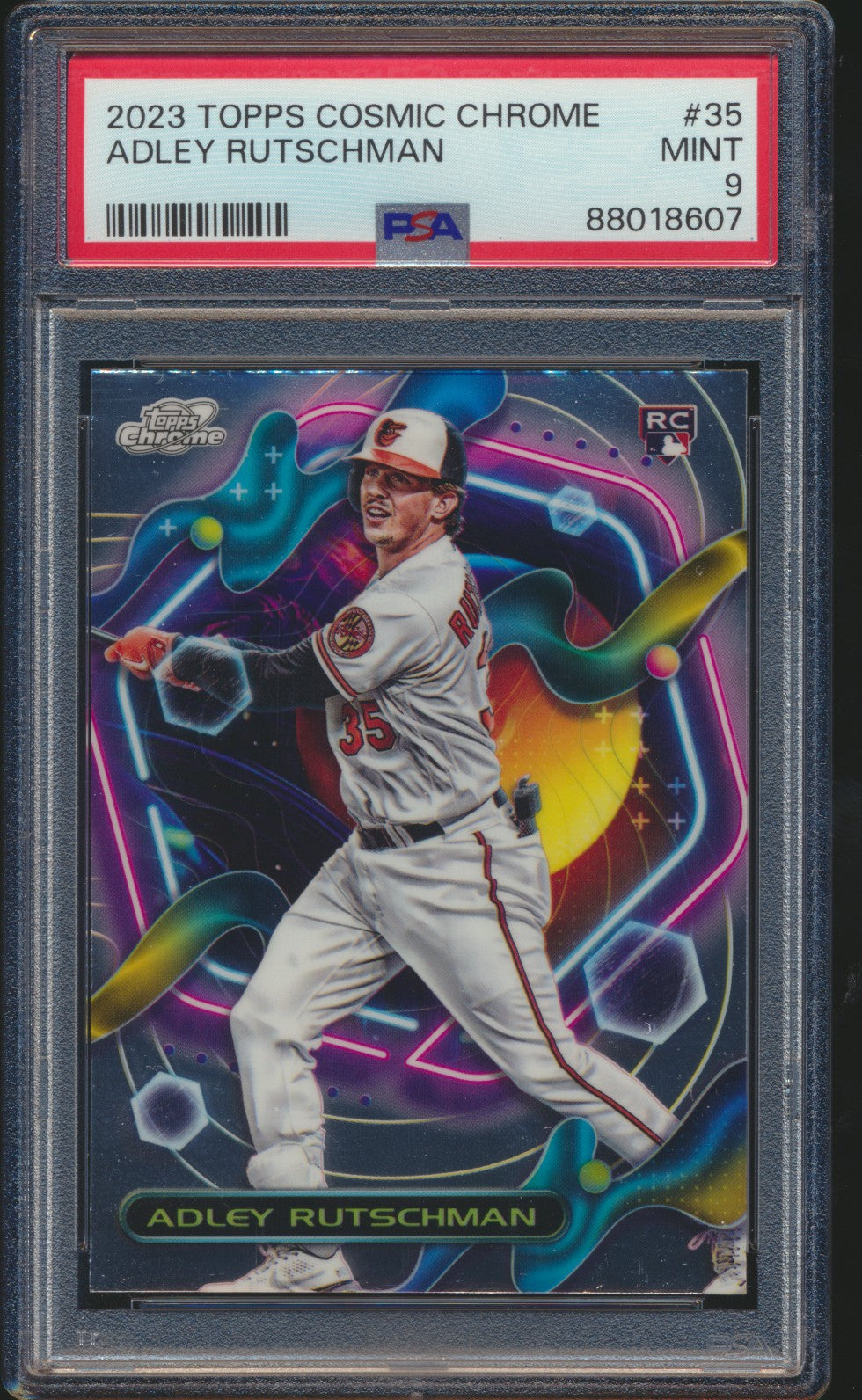 2023 Topps Cosmic Chrome Adley Rutschman PSA 9