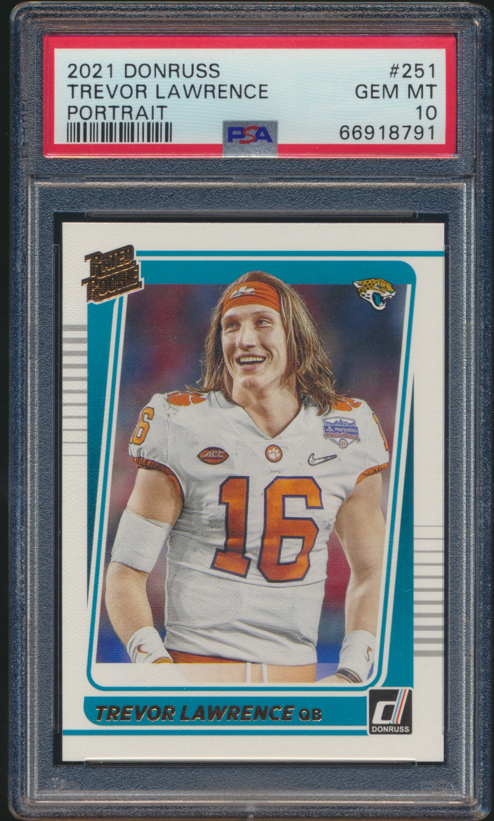 2021 Donruss Portrait Trevor Lawrence RC PSA 10