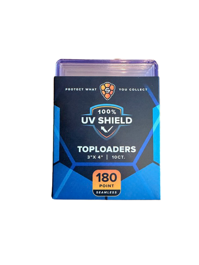3"x4" Toploader 180PT PREMIUM - UV Shield - Blue Hint Seamless Frame