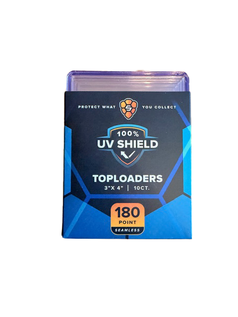 180PT 3x4 Premium Toploader - UV Shield - Blue Hint