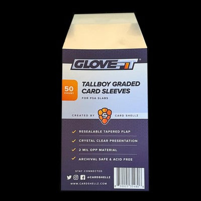 Glove-Fit Sleeves for SGC Tallboy Slabs - Premium Glass Clear Cardshellz Glove-Fit Sleeves for SGC Tallboy Slabs - Premium Glass Clear Cardshellz
