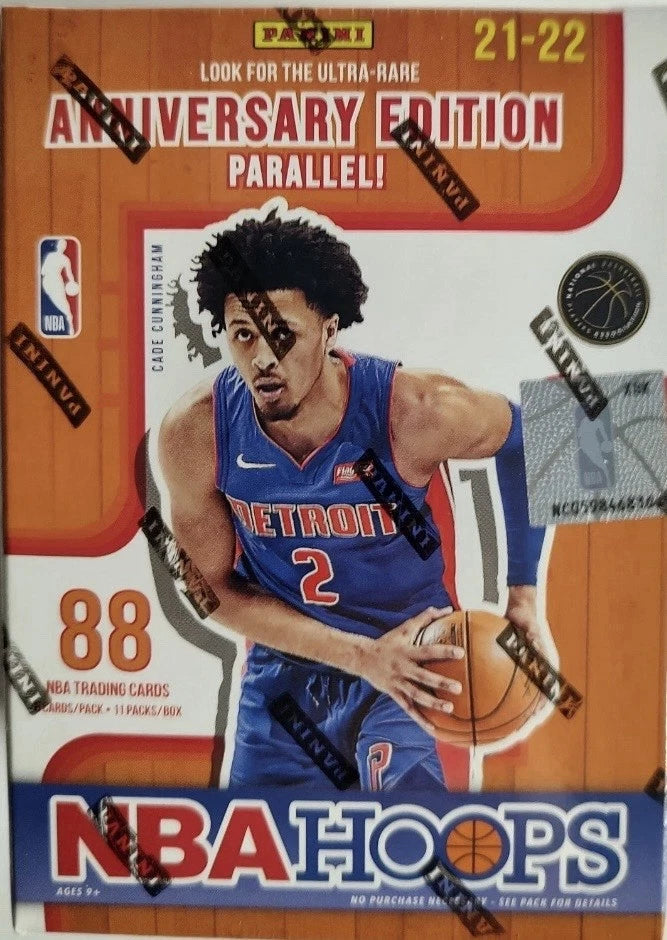 nba hoops rare cards 2021-22 Panini Hoops Basketball Factory Sealed Retail Blaster Box