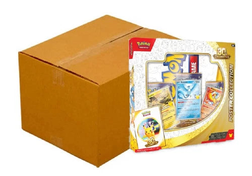 Pokemon TCG 30th Anniversary Poster Collection Case of 6