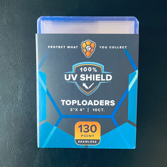 3"x4" Toploader 130PT STANDARD- UV Shield - Blue Hint - WAREHOUSE DEAL PLEASE READ