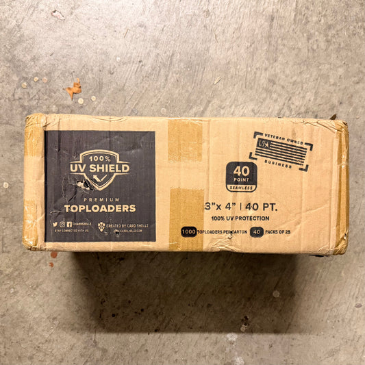 3"x4" Toploader 40PT STANDARD- UV Shield - WAREHOUSE DEAL PLEASE READ