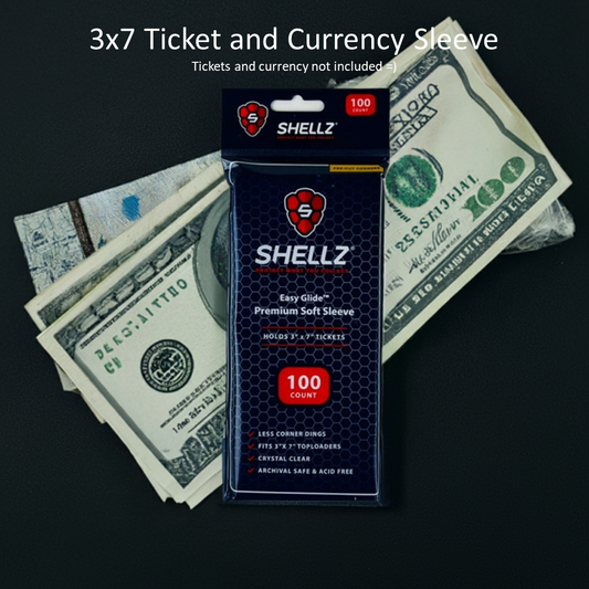 3x7" Ticket/Currency Easy Glide Soft Sleeves