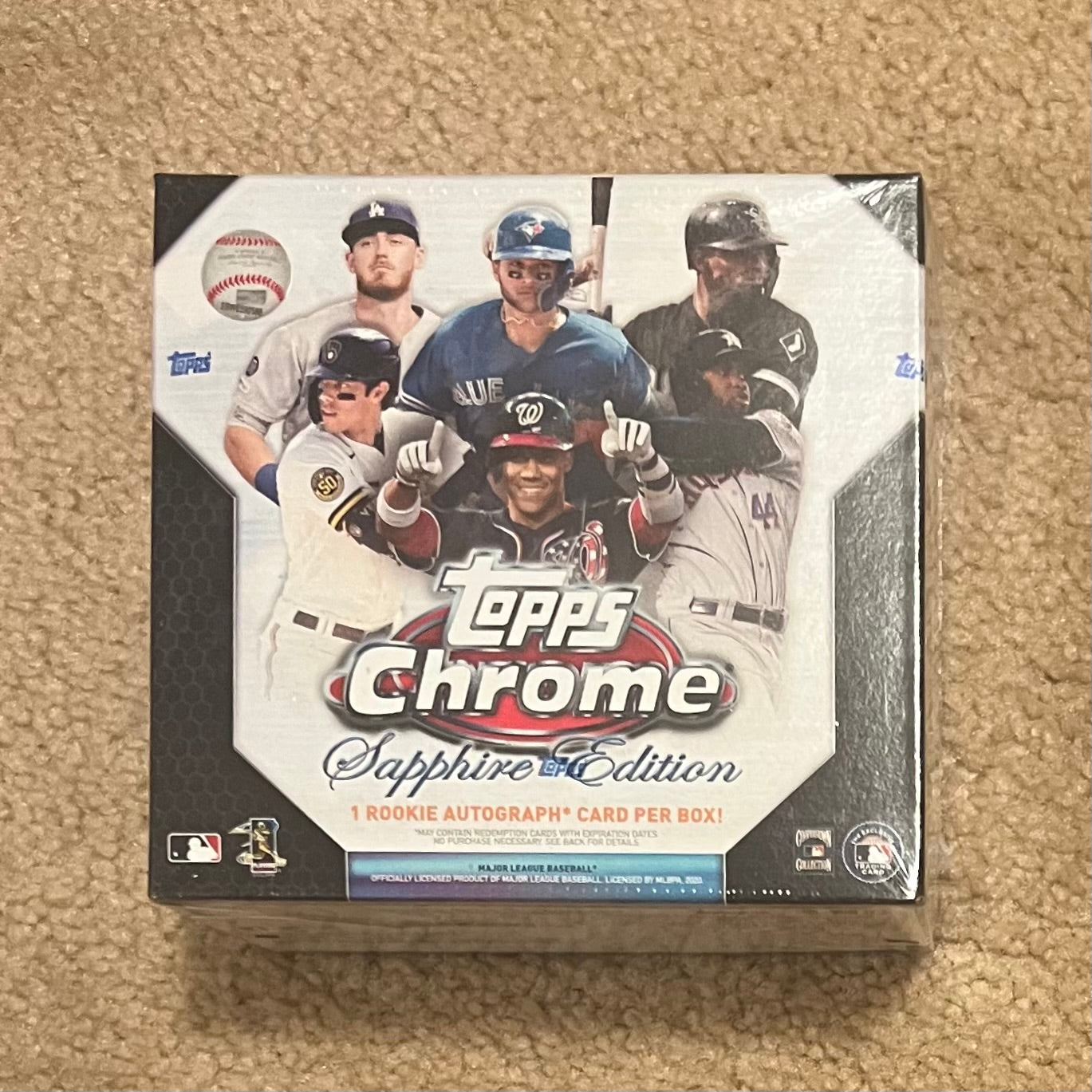 2020 Topps Chrome Update SAPPHIRE Edition White Box - 1 Rookie Auto per box