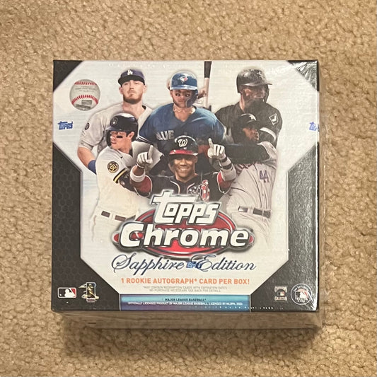 2020 Topps Chrome Update SAPPHIRE Edition White Box - 1 Rookie Auto per box