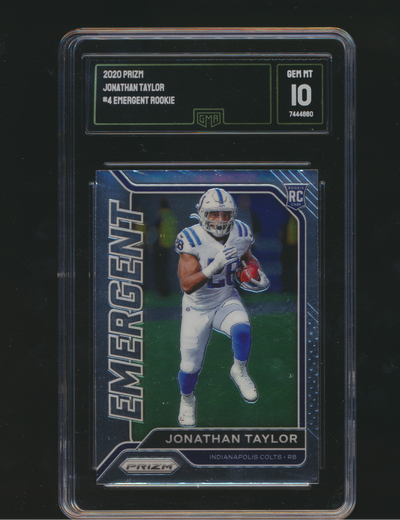2020 Prizm Emergent Jonathan Taylor RC Gem Mint 10