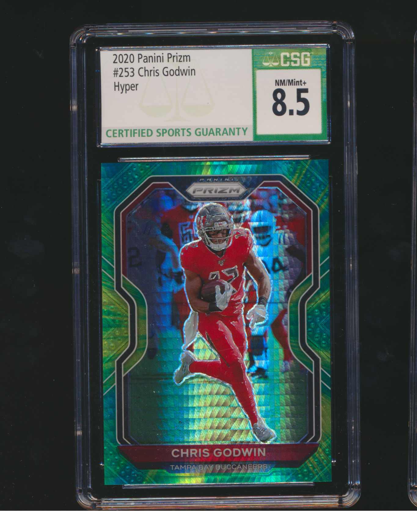 2020 Prizm Chris Godwin Hyper Prizm /175 CSG 8.5