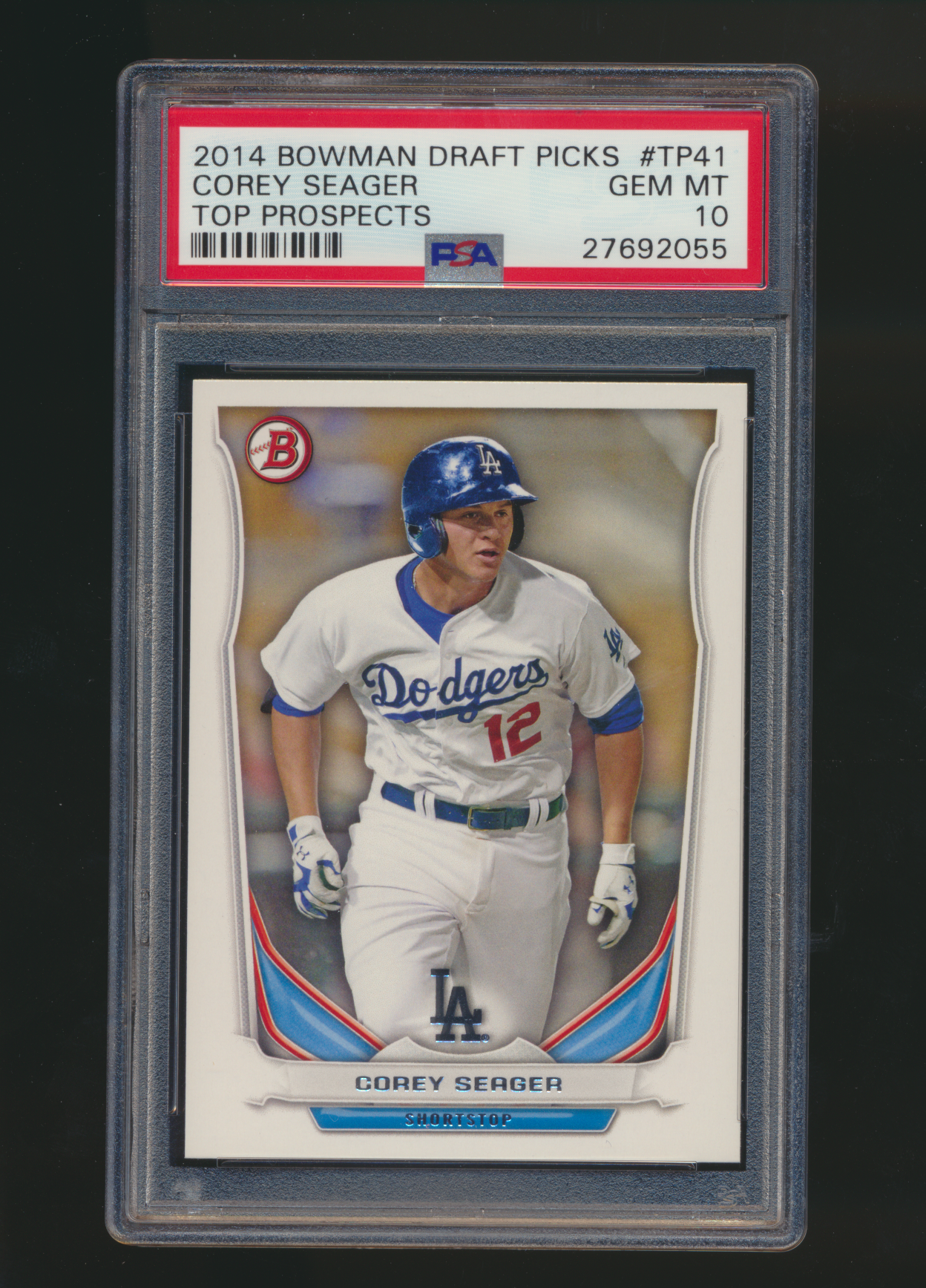 2014 Bowman Draft Picks Corey Seager Top Prospects RC PSA 10