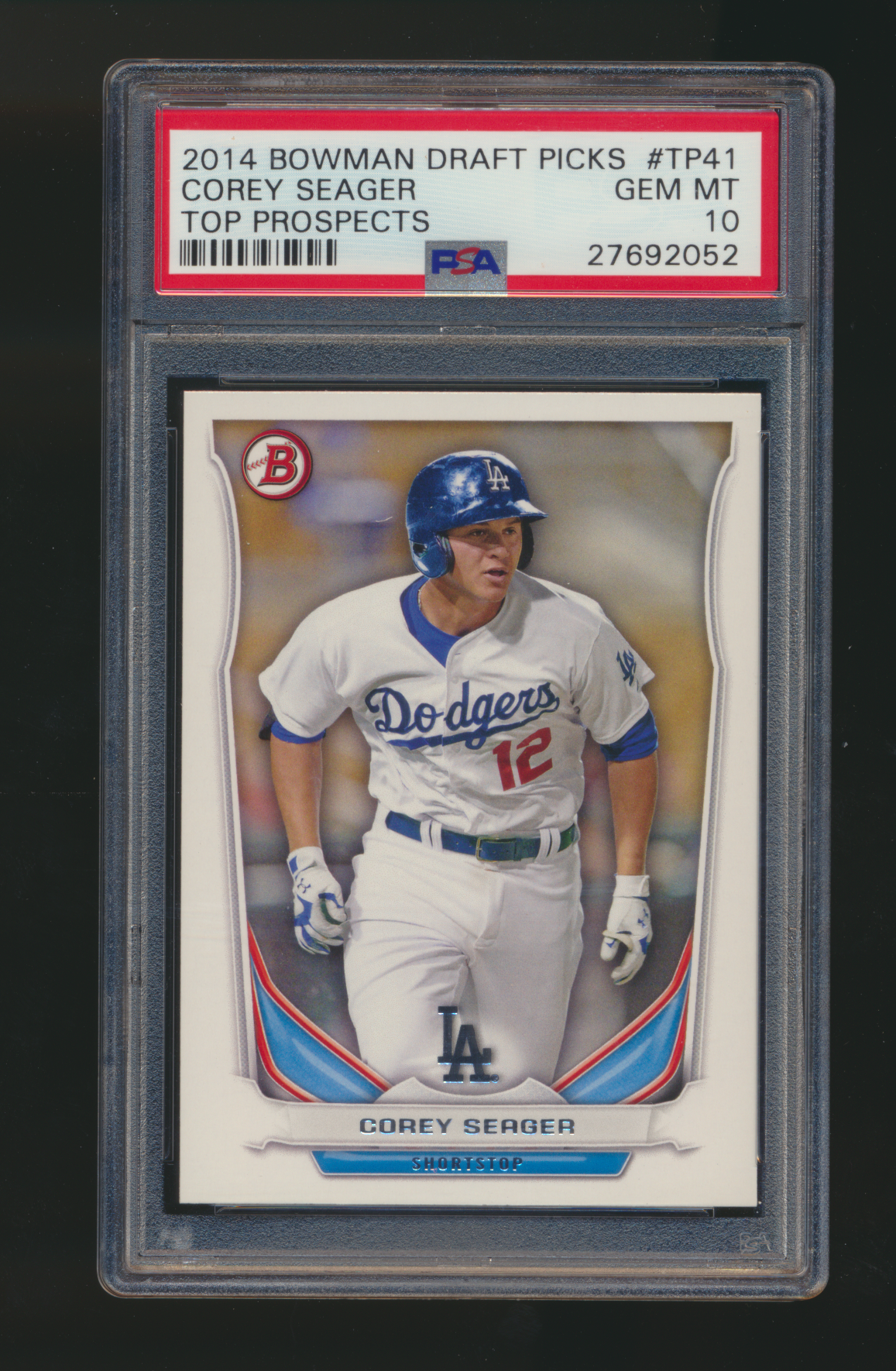 2014 Bowman Draft Picks Corey Seager Top Prospects RC PSA 10
