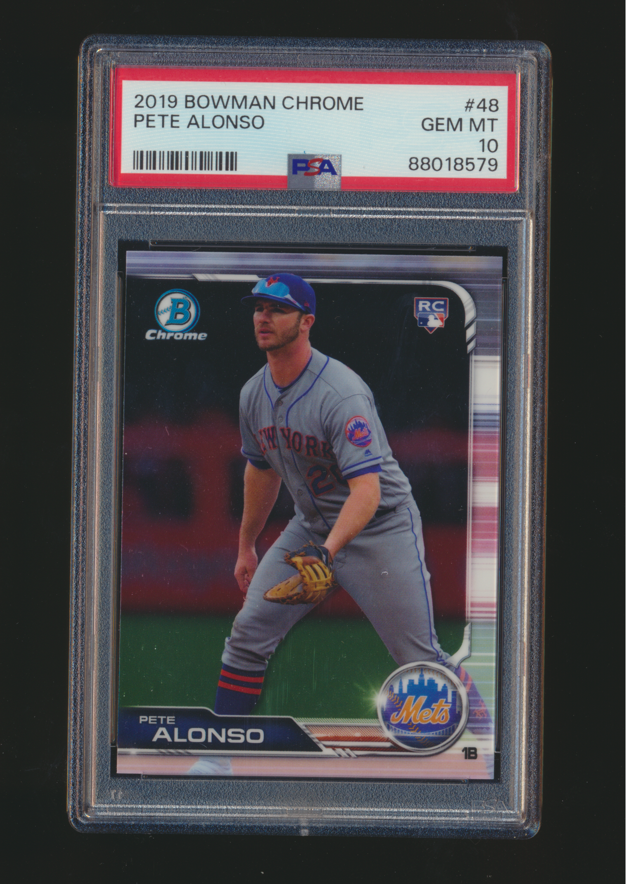 2019 Bowman Chrome Pet Alonso RC PSA 10